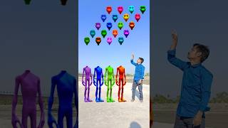 red green blue amp purple alien dancing and deepu sakha Correct headmatching gameMagical video funy [upl. by Niwled]