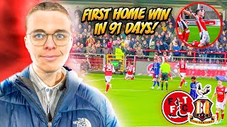 FLEETWOOD WIN AT HOME FOR THE FIRST TIME IN 91 DAYS  FLEETWOOD VS BRADFORD VLOG [upl. by Marthena]