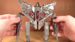 Transformers  DOTM Movie Exclusive Voyager Starscream Review [upl. by Wulfe845]