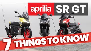 2022 Aprilia SR GT 7 Things to Know 125cc amp 200cc [upl. by Haynor510]