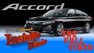 2019 Honda Accord full Car Stereo install [upl. by Elbertine]