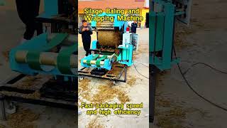 agriculturalmachines farming Cattle Straw Crushing and Baling Machine [upl. by Dnaloy]