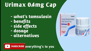 URIMAX 04MG CAP  Full Details  Medicines details in Tamil  Marundhu Kadai [upl. by Ettezel]