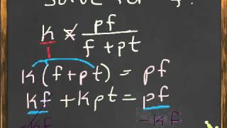 Solve for Indicated Variable [upl. by Noam]