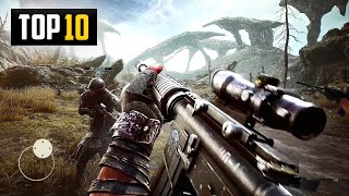 Top 10 Best FPS Shooting Games For Android 2024  High Graphics [upl. by Pacien]