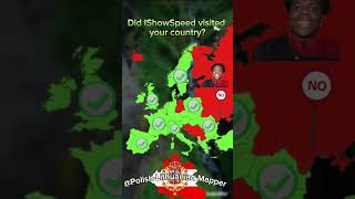 Did IShowSpeed visited your country mapper history shorts edit [upl. by Ylrahc]