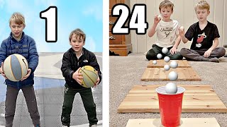 24 TRICK SHOTS in 24 HOURS [upl. by Rouvin131]