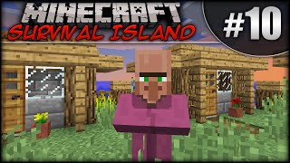 Minecraft Survival Island  Episode 10  Transporting Villagers Live Stream [upl. by Ainet]