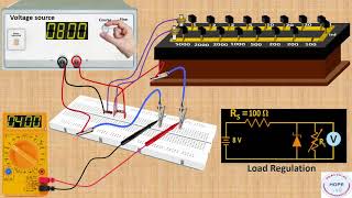 Study of Zener diode as voltage regulator Line and Load regulation [upl. by Ainek]