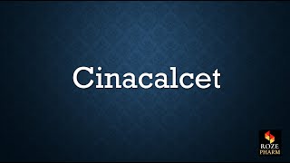 Cinacalcet pronunciation kidney CKD diuretics medicine drug How to say [upl. by Yaj]