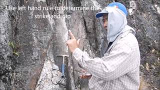 MOOC Geological Mapping measure strike and dip [upl. by Apfel]