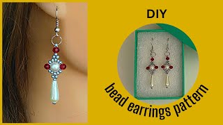 Easy Beaded Earrings Tutorial for Beginners  DIY Jewelryquot [upl. by Heriberto]