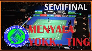 Anthony Ginting Ke FINAL Badminton YONEX All England Open 2024 [upl. by Ymeon233]