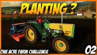 Working The Tiny Field  FS22 No Mods One Acre Challenge Part 2 [upl. by Maurili]