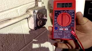 Check to see if wall outlet  plug works with Centech digital multimeter from Harbor Feight [upl. by Sidney]