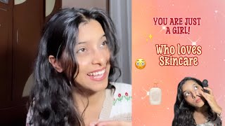 girls who love skincare😩😍 skincare comedy comedyshorts explorepage [upl. by Carrelli]