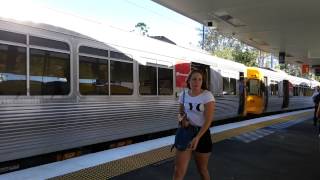 Brisbane Train Indooropilly [upl. by Grissel]