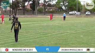 Wendouree 2nd XI Div 1 v Creswick Imperials 2nd XI [upl. by Teyugn]