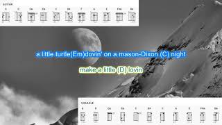 Dixieland Delight by Alabama play along with scrolling guitar chords and lyrics [upl. by Haral]