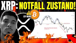 XRP RIPPLE NOTFALL ZUSTAND 🚨 BITCOIN ETF NEWS XRP Preis Prognose Deutsch [upl. by Fachan]