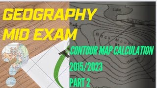 Remedial geography mid exam contour map calculation dila university 201523 [upl. by Antipas]