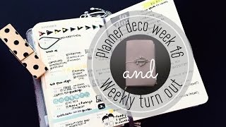 Planner Deco Week 46 amp Weekly Turn Out Pocket Moleskine Planner [upl. by Costanzia340]