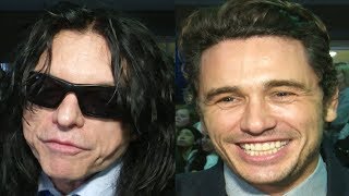 James Franco amp Tommy Wiseau Interview The Disaster Artist Premiere [upl. by Cailly]