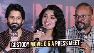 Custody Movie Q amp A Press Meet  Naga Chaitanya  Krithi Shetty  Gultecom [upl. by Mueller]