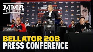 Bellator 208 Fedor vs Sonnen PreFight Press Conference  MMA Fighting [upl. by Ahsietal]