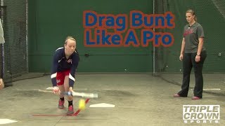 Proper Drag Bunting Technique  TCS Training Tips [upl. by Cohby]