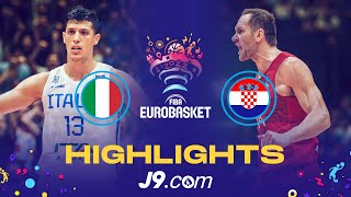 Italy 🇮🇹  Croatia 🇭🇷  Game Highlights  FIBA EuroBasket 2022 [upl. by Artemla]