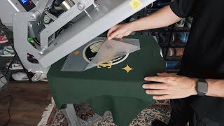 How To Heat Press A TShirt 101  Easy Tutorial [upl. by Schonfeld]