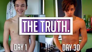 200 PUSH UPS A DAY FOR 30 DAYS CHALLENGE  THE TRUTH [upl. by Aemat135]