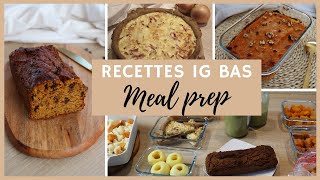 Meal Prep IG bas  Idées de repas pour rééquilibrage alimentaire et recettes IG bas [upl. by Estevan]