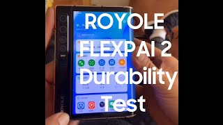 Royole FlexPai 2 Durability Test amp Bend Test [upl. by Ladnek]