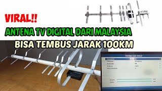 VIRAL  MEMBUAT ANTENA TV DIGITAL DARI MALAYSIA BISA TEMBUS SAMPAI JARAK 100KM [upl. by Marriott]