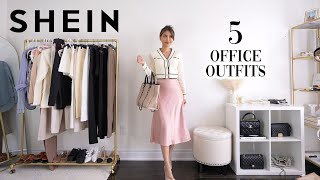 SHEIN WORK OUTFITS  what to wear to the office 💼 [upl. by Lepp]