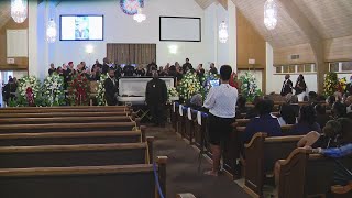 Funeral underway for Pastor Ronald K Mouton tragically killed during apparent road rage incident [upl. by Dyl852]