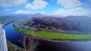 BASTEI Aussichtsplattform  Touristenattraktion in der SÄCHSISCHEN SCHWEIZ  ELBSANDSTEINGEBIRGE [upl. by Hairej729]