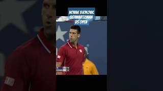 Novak Djokovic  Schwartzman Amazing Point Us Open [upl. by Vange869]