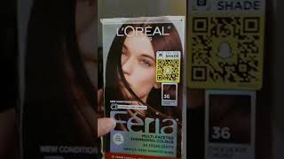 Best hair coloring LOreal Paris feria shade Chocolate cherry [upl. by Boles]