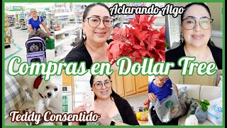 VLOGPlaticando con UstedesFuimos a Dollar Tree💵HAUL🛍 Teddy Consentido🐶 [upl. by Yulma]