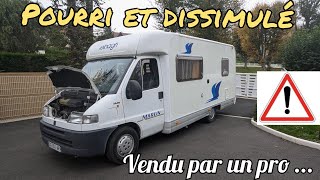 Campingcar  Cachemisère et humidité encore une épave  Vendu par un professionnel [upl. by Yreva]