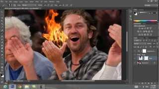 Эффект пламени в Photoshop CS6  Видеоурок  Туториал  720p [upl. by Quentin874]