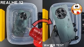 Realme 12 Water Test 💧💦 Realme 12 is Actually Waterproof Or Not iP54 [upl. by Kipp]