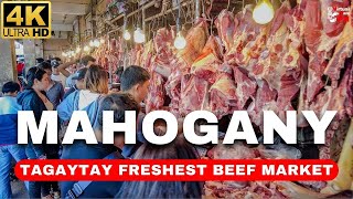 4K TAGAYTAYS MOST FAMOUS BEEF MARKET  Mahogany Beef Market amp Bulalohan Walking Tour [upl. by Naraa]