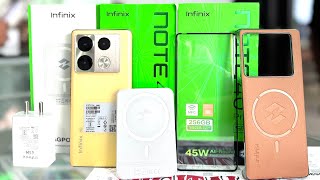 Infinix note 40 pro titan gold colour Unboxing and first 🔥 viralvideo trendingvideo ​⁠infinix ​⁠ [upl. by Ecnatsnok]