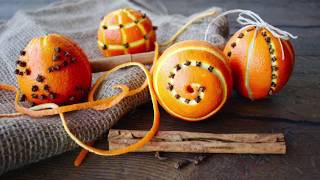 Pomanders with orange and cloves  how to make [upl. by Pufahl]