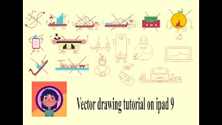 Drawing vector illustration with Affinity Designer 2 On Ipad 9  Easy Drawing affinitydesigner [upl. by Theodora]