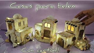 🍂Haz CASITAS para el BELEN o PESEBRE🍂 [upl. by Emse]